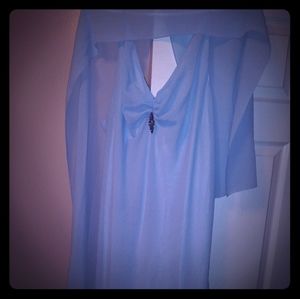 Beautiful plus size dress with scarf